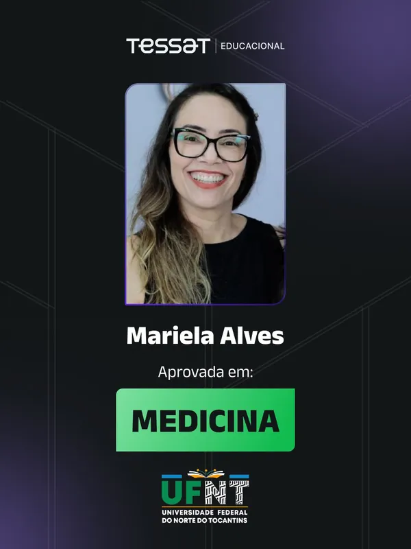 Mariela Alves, aprovada em Medicina na UFNT